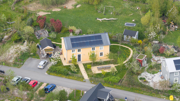 Aerial View of Ecovillage in Almere Aerial View of Ecovillage in Almere