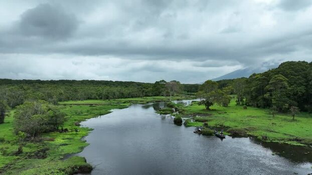 Aerial view of Rawa Bento wetlands in Gunung Tujuh Indonesia. Aerial view of Rawa Bento wetlands in Gunung Tujuh Indonesia.
