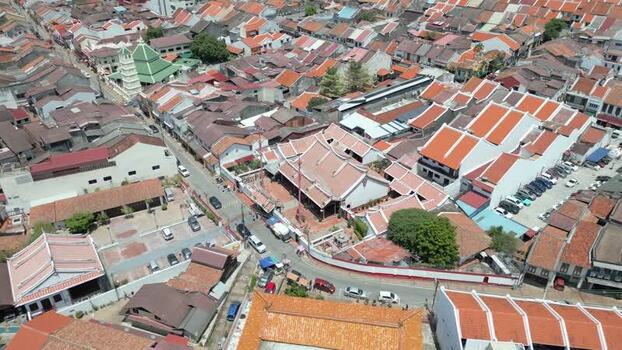 Aerial view of Cheng Hoon Teng Temple in Malacca Malaysia. Aerial view of Cheng Hoon Teng Temple in Malacca Malaysia.