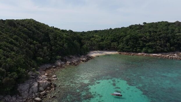 Aerial view of Perhentian Islands Malaysia. Aerial view of Perhentian Islands Malaysia.