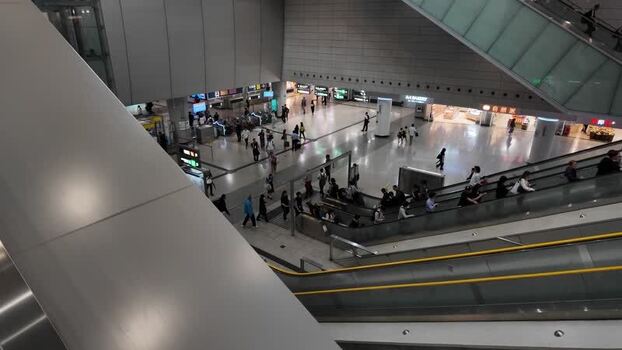 View of Hong Kong International Airport terminal Hong Kong.