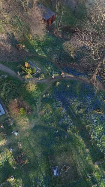 Aerial view of Bernardine Cemetery Lithuania. Aerial view of Bernardine Cemetery Lithuania.