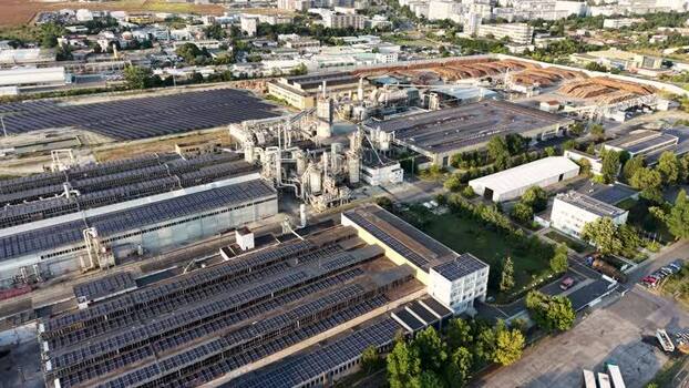 Aerial view of Northern Industrial Zone in Burgas Bulgaria. Aerial view of Northern Industrial Zone in Burgas Bulgaria.