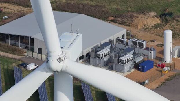 Aerial view of Chelveston Renewable Energy in the United Kingdom. Aerial view of Chelveston Renewable Energy in the United Kingdom.