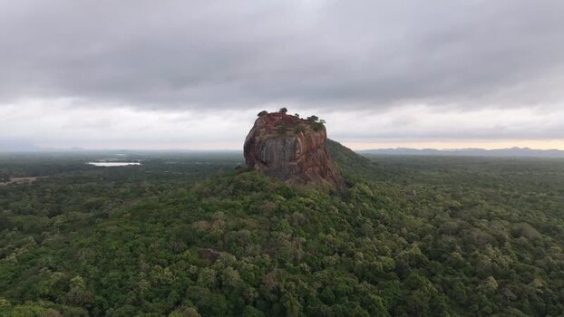 Aerial view of Sigiriya Lion Rock in Sri Lanka. Aerial view of Sigiriya Lion Rock in Sri Lanka.