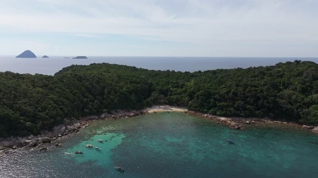 Aerial view of Perhentian Islands Malaysia. Aerial view of Perhentian Islands Malaysia.
