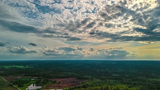 Aerial view of the vast Latvian landscape and forests Latvia. Aerial view of the vast Latvian landscape and forests Latvia.