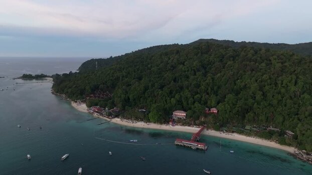 Aerial view of Perhentian Islands coastline Malaysia. Aerial view of Perhentian Islands coastline Malaysia.