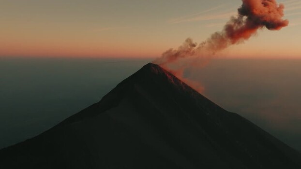 Aerial view of Volcan de Fuego erupting in Guatemala. Aerial view of Volcan de Fuego erupting in Guatemala.