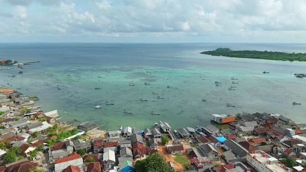 Aerial view of Karimunjawa coastline Indonesia. Aerial view of Karimunjawa coastline Indonesia.