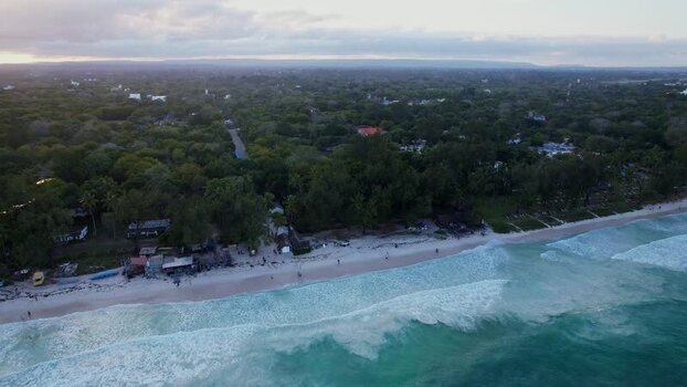 Aerial view of the Malindi coastline Kenya. Aerial view of the Malindi coastline Kenya.