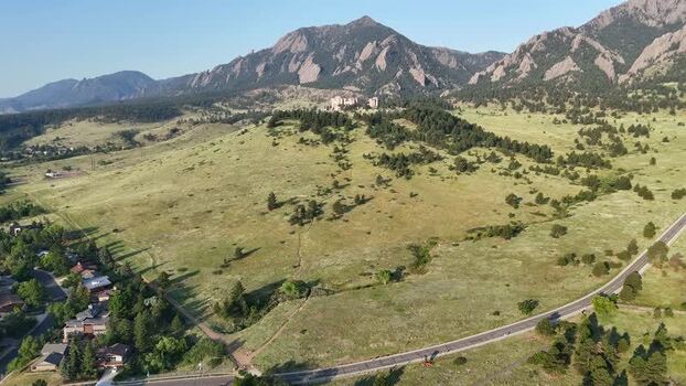 Aerial view of NCAR UCAR Foothills Laboratory United States. Aerial view of NCAR UCAR Foothills Laboratory United States.