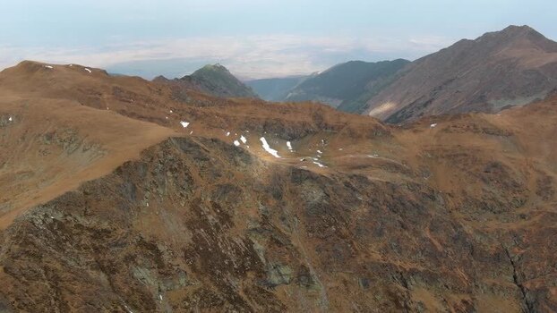 Aerial view of Transfagarasan mountain landscape Romania. Aerial view of Transfagarasan mountain landscape Romania.