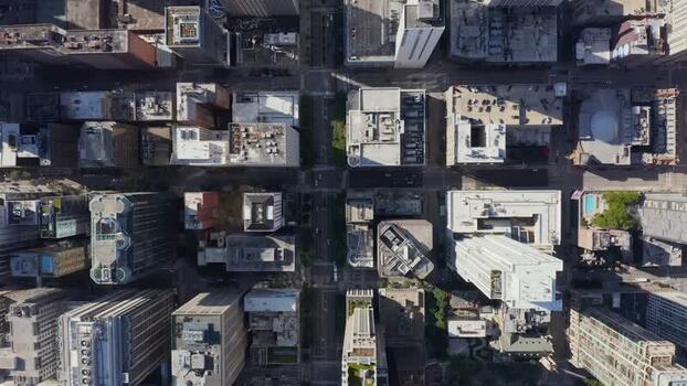 Aerial view of downtown Chicago United States.