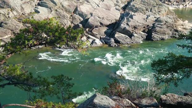 View of the Potomac River rapids at Great Falls Park United States. View of the Potomac River rapids at Great Falls Park United States.