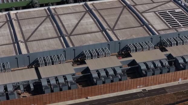 Aerial view of Google Data Centre in Cheshunt United Kingdom.