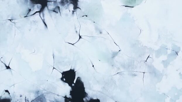 Aerial view of cracked ice on Hardangervidda plateau Norway. Aerial view of cracked ice on Hardangervidda plateau Norway.
