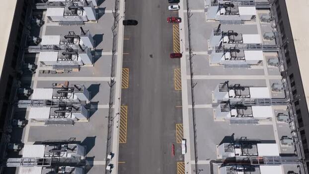 Aerial view of data center facility in New Carlisle United States. Aerial view of data center facility in New Carlisle United States.