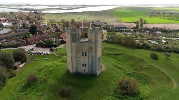 Aerial view of Orford Castle United Kingdom. Aerial view of Orford Castle United Kingdom.