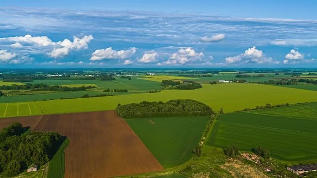 Aerial view of rural landscape in Latvia. Aerial view of rural landscape in Latvia.