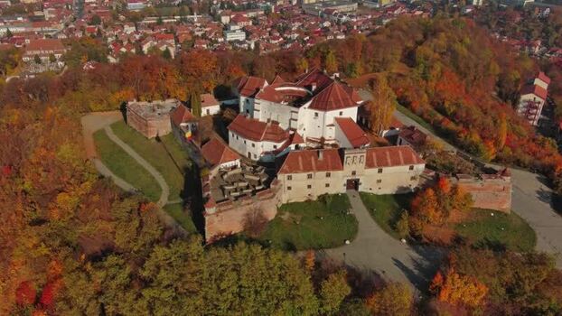 Aerial view of Brasov Citadel in Brasov Romania. Aerial view of Brasov Citadel in Brasov Romania.