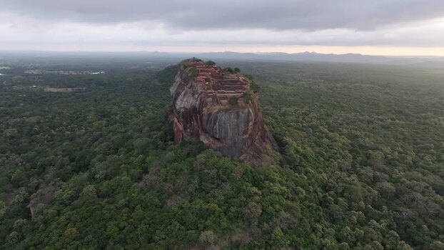Aerial view of Sigiriya Lion Rock in Central Province Sri Lanka. Aerial view of Sigiriya Lion Rock in Central Province Sri Lanka.