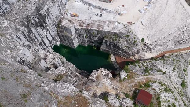 Aerial view of Carrara marble quarries Italy. Aerial view of Carrara marble quarries Italy.