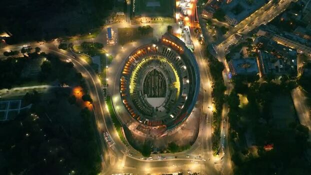 Aerial view of the Colosseum Italy. Aerial view of the Colosseum Italy.