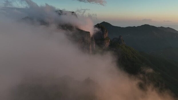 Aerial view of Foce del Pallone in Stazzema Italy.