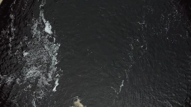Aerial view of dark water at Whiteadder Reservoir United Kingdom. Aerial view of dark water at Whiteadder Reservoir United Kingdom.