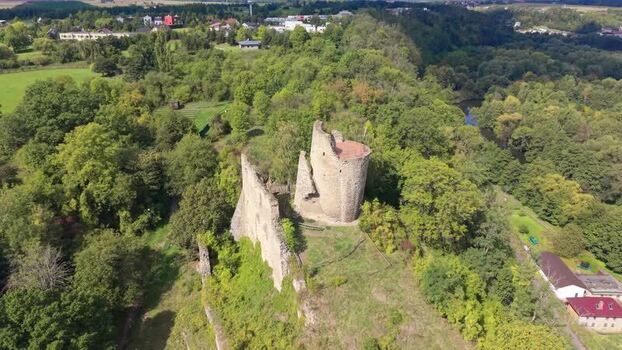 Aerial view of Michalovice Castle in Mlada Boleslav Czechia. Aerial view of Michalovice Castle in Mlada Boleslav Czechia.