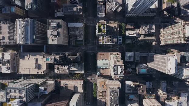 Aerial view of Chicago downtown skyscrapers United States.