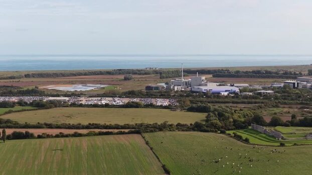 Aerial view of Richborough Energy Park in Sandwich United Kingdom. Aerial view of Richborough Energy Park in Sandwich United Kingdom.