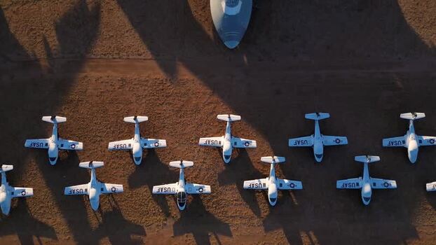 Aerial view of planes at 6000 East Valencia Road United States. Aerial view of planes at 6000 East Valencia Road United States.