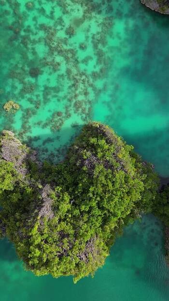 Aerial view of Piaynemo karst islands Indonesia. Aerial view of Piaynemo karst islands Indonesia.