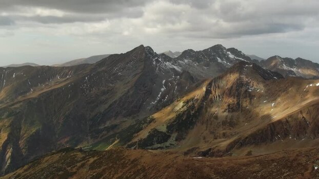 Aerial view of Transfagarasan mountains in Romania. Aerial view of Transfagarasan mountains in Romania.