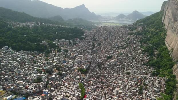 Aerial view of Rocinha favela in Rio de Janeiro Brazil. Aerial view of Rocinha favela in Rio de Janeiro Brazil.