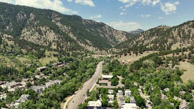 Aerial view of the foothills in Boulder United States. Aerial view of the foothills in Boulder United States.