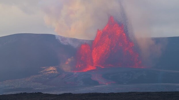 View of volcanic eruption in Pahoa United States. View of volcanic eruption in Pahoa United States.