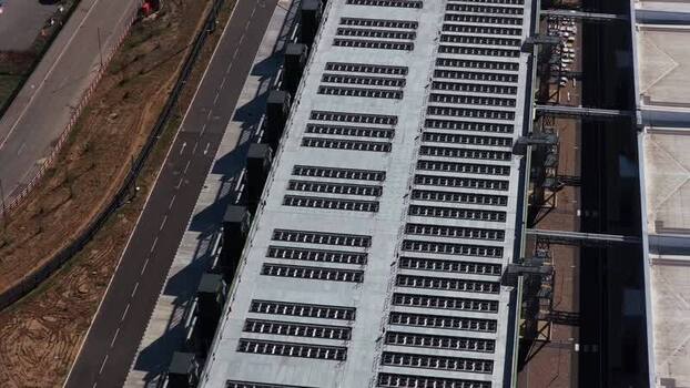 Aerial view of Google Data Centre in Cheshunt United Kingdom.