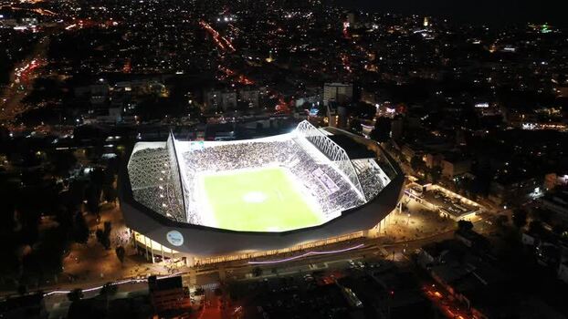 Aerial view of Bloomfield Stadium Israel.