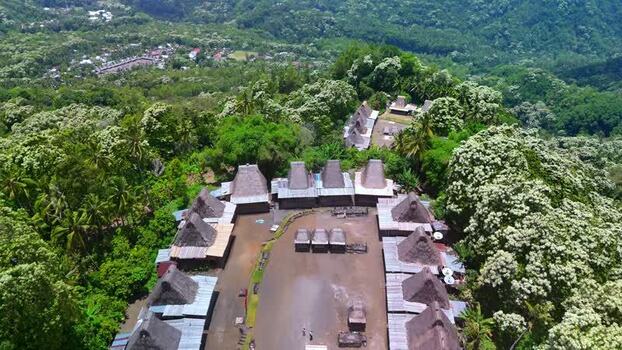 Aerial view of Tololela Traditional Village Indonesia. Aerial view of Tololela Traditional Village Indonesia.