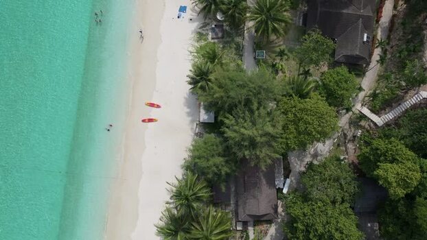 Aerial view of Perhentian Islands beach in Terengganu Malaysia. Aerial view of Perhentian Islands beach in Terengganu Malaysia.