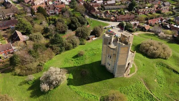 Aerial view of Orford Castle United Kingdom. Aerial view of Orford Castle United Kingdom.