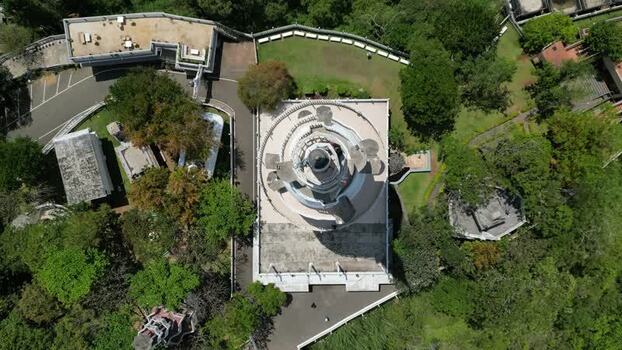 Aerial view of Ambuluwawa Tower in Gampola Sri Lanka. Aerial view of Ambuluwawa Tower in Gampola Sri Lanka.