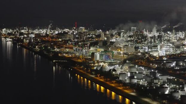 Aerial view of BASF chemical plant Germany. Aerial view of BASF chemical plant Germany.