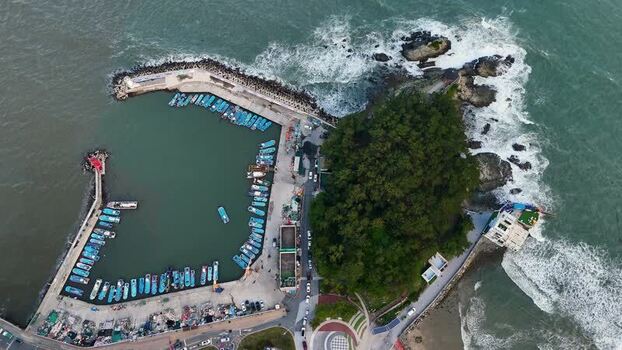 Aerial view of Songjeong dong harbor in Busan South Korea. Aerial view of Songjeong dong harbor in Busan South Korea.