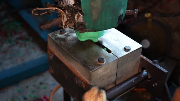 View of a plastic molding machine in Bogura Bangladesh. View of a plastic molding machine in Bogura Bangladesh.
