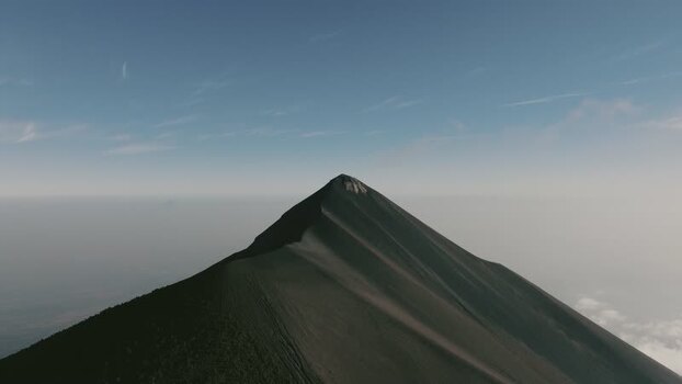 Aerial view of Acatenango volcanic peak Guatemala. Aerial view of Acatenango volcanic peak Guatemala.