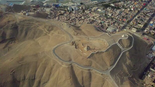 Aerial view of Morro Solar in Chorrillos Peru. Aerial view of Morro Solar in Chorrillos Peru.